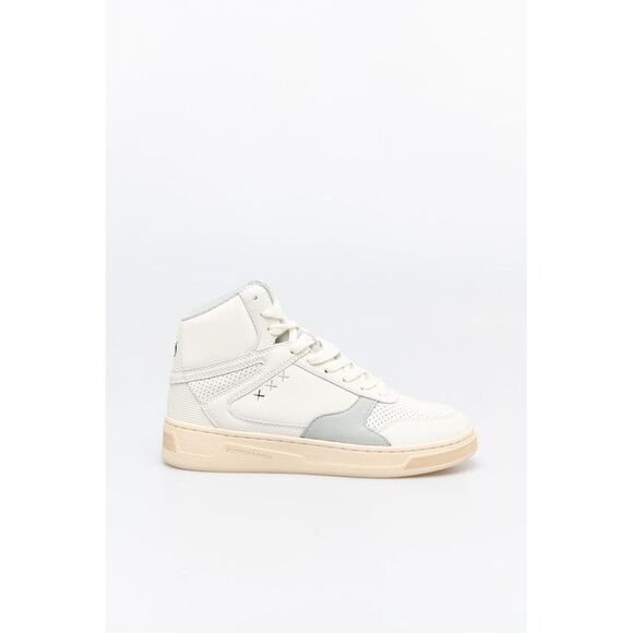 Scotch & Soda White And High Top Men's Sneakers